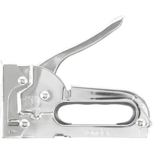 Grampeador manual em chapa de aço cromado capacidade de 4 a 8 mm Grampeador manual em chapa de aço cromado capacidade de 4 a 8 mm