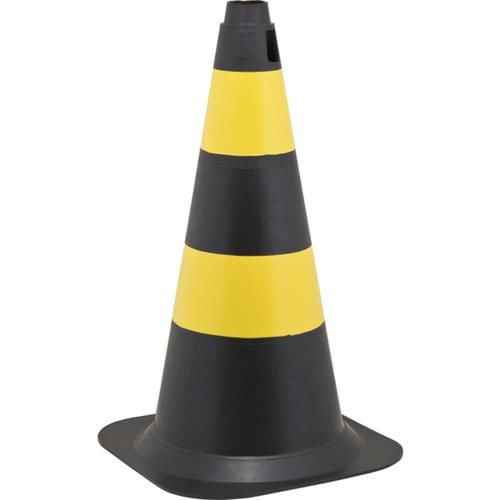 Cone de sinaliza��o com 50 cm com 2 faixas