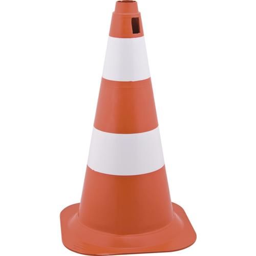 Cone de sinaliza��o com 75 cm com 2 faixas
