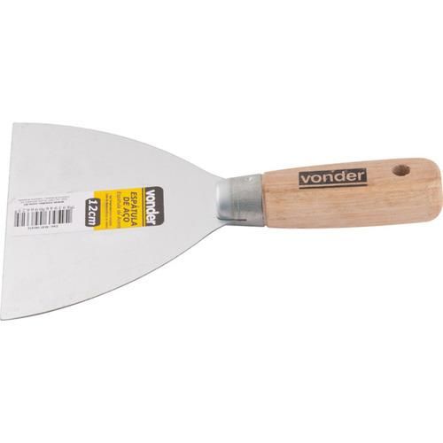 Esptula 12 cm cabo de madeira