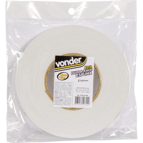 Fita dupla face espuma 12 mm x 10 metros