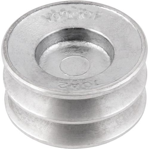 Polia de alum�nio 2 canais A - 70 mm