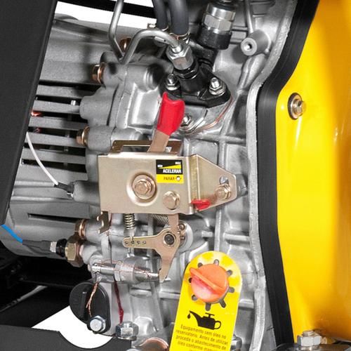 Gerador de energia 3,6 Kva a diesel potncia de 6,4 hp monofsico 4 tempos - GDV3600