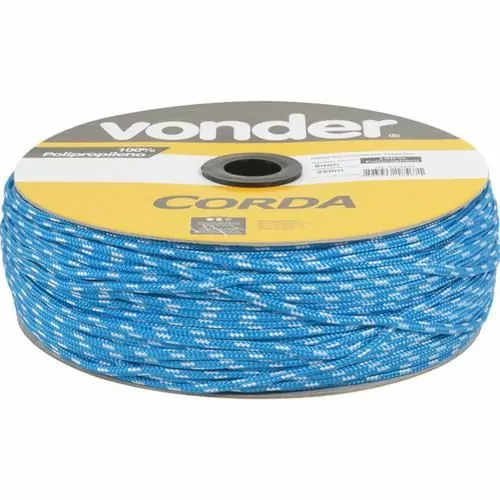 Corda multifilamento trançada 5 mm rolo com 250 metros