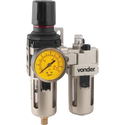 Conjunto filtro regulador e lubrificador 1/4