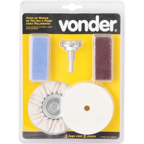 Jogo de rodas de feltro e pano para polimento Jogo de rodas de feltro e pano para polimento