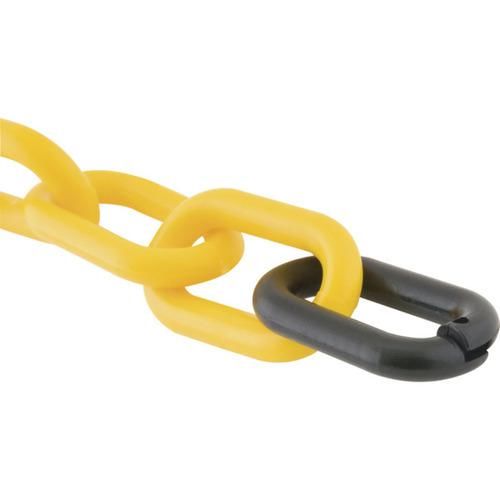 Corrente plstica para sinalizao 8 mm 10 m  preta Vonder