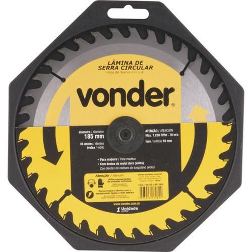 Disco de serra para madeira 185 x 16 mm 36 dentes Disco de serra para madeira 185 x 16 mm 36 dentes