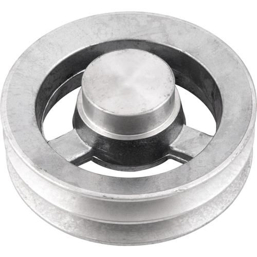 Polia de alumínio 2 canais perfil B 150 mm sem furo - 6684220150 Polia de alumínio 2 canais perfil B 150 mm sem furo - 6684220150