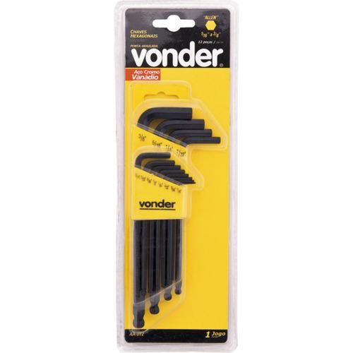 Jogo de chaves allen abaulada 1/16