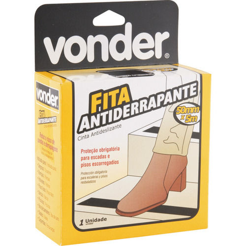 Fita adesiva antiderrapante 50 mm x 5 m cinza  Fita adesiva antiderrapante 50 mm x 5 m cinza