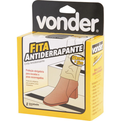 Fita adesiva antiderrapante 50 mm x 5 m cinza  Fita adesiva antiderrapante 50 mm x 5 m cinza