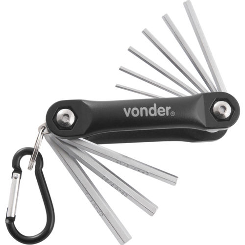 Jogo de chaves allen com suporte em alum�nio 5/64