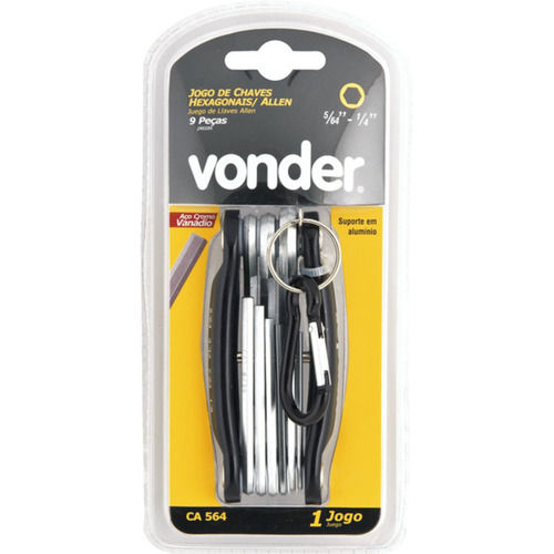 Jogo de chaves allen com suporte em alum�nio 5/64