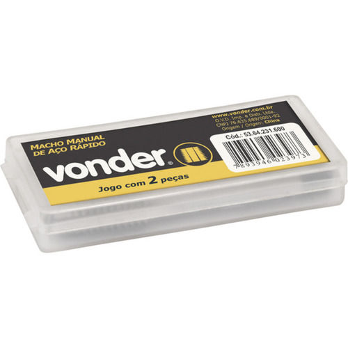 Jogo de macho manual aço rápido 3/16 Jogo de macho manual aço rápido 3/16