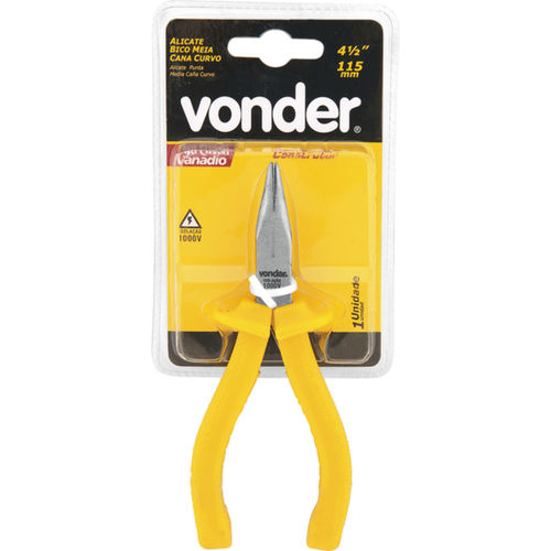 Alicate bico meia-cana curvo 4.1/2