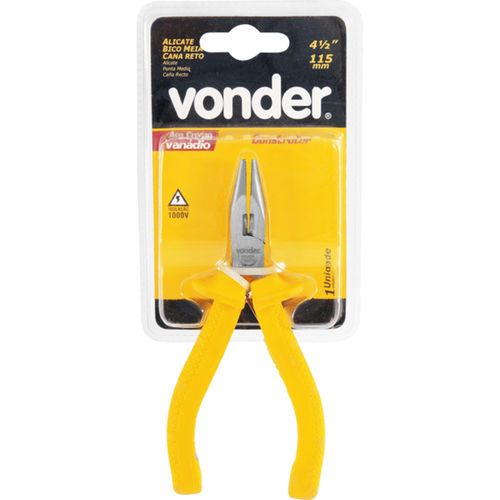 Alicate bico meia-cana reto 4.1/2 Alicate bico meia-cana reto 4.1/2