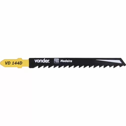 Jogo de lâminas para serra tico tico 100 mm 6 dentes com 05 peças - VD 144D