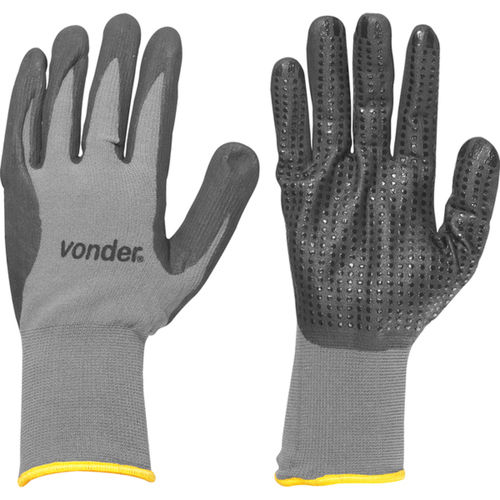 Luva de poliamida com borracha nitrílica  tamanho 9 - PNV 0900  Luva de poliamida com borracha nitrílica  tamanho 9 - PNV 0900