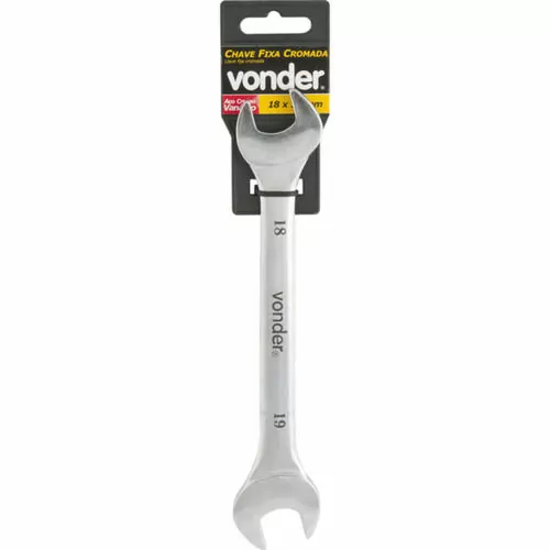 Chave fixa 18 x 19 mm aço cromo vanádio 