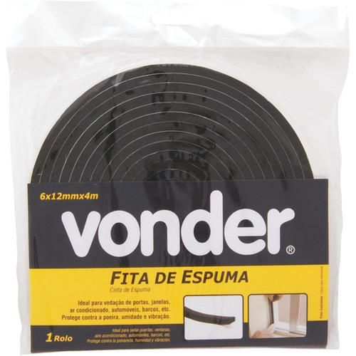 Fita de espuma adesiva 6  x 12 mm  4 metros