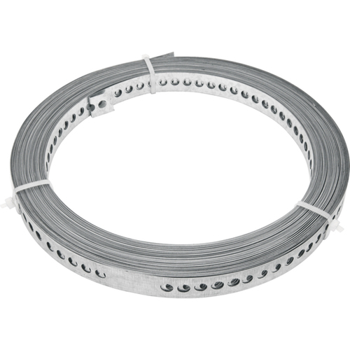 Fita de aço perfurada 19 mm x 0,40 mm x 10 m Fita de aço perfurada 19 mm x 0,40 mm x 10 m