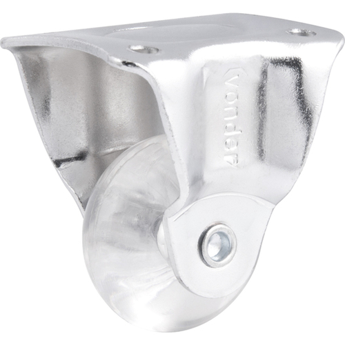 Rod�zio fixo transparente de poliuretano 1.3/8