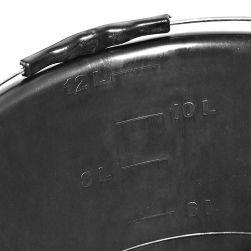 Balde de plástico extraforte 12 litros preto Balde de plástico extraforte 12 litros preto