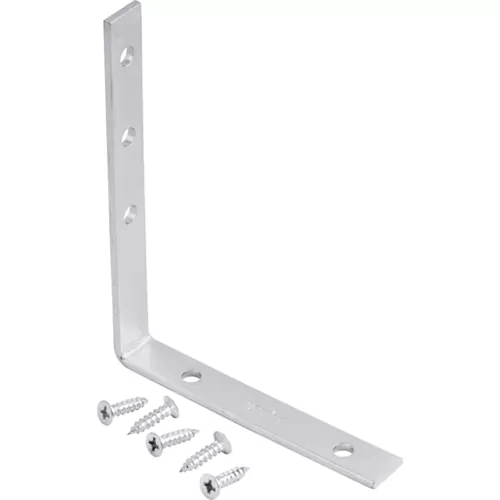 Cantoneira para cortina 8 cm x 10 cm zincada com 4 peças