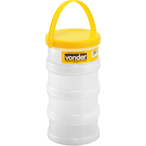 Estojo multiuso composto de 4 partes rosqueáveis -  VD 4003 Estojo multiuso composto de 4 partes rosqueáveis -  VD 4003