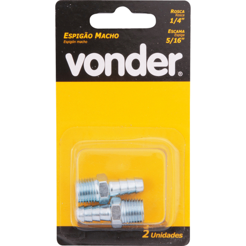 Espigo macho rosca de 1/4