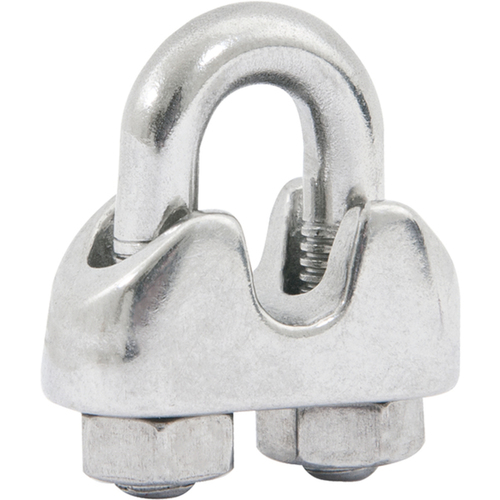 Clips para cabo de a�o em a�o inox 3/16