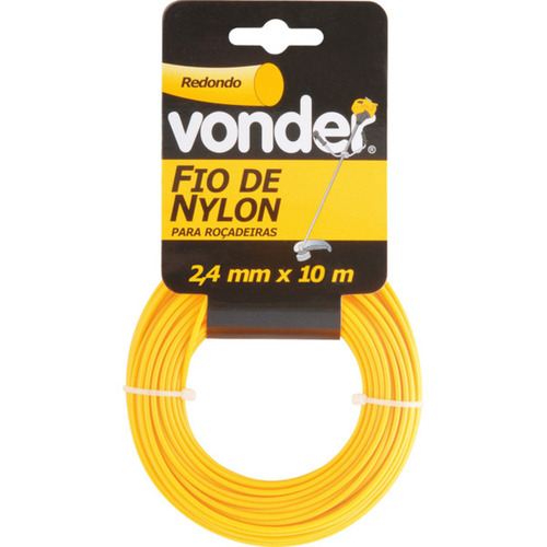 Fio de nylon para roadeira 2,4 mm x 10 metros