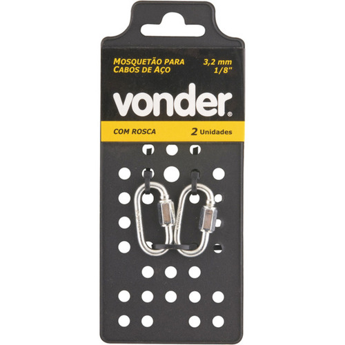 Mosquetão com rosca 3,1 mm - 1/8 Mosquetão com rosca 3,1 mm - 1/8