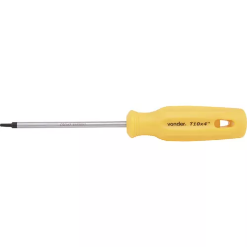 Chave hexalobular reta T10 com cabo 