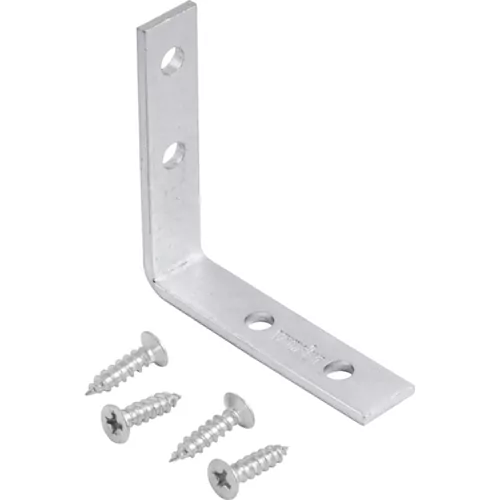 Cantoneira para cortina 5 x 5 cm zincada com 4 peças