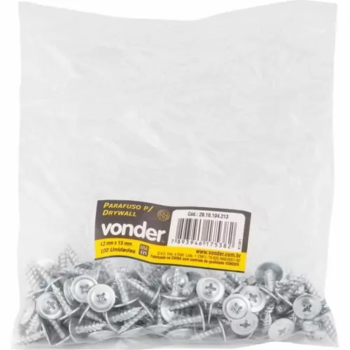 Parafuso para drywall 4,2  x 13 mm pacote com 100 peças