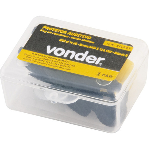 Protetor auditivo de copolmero tipo plug