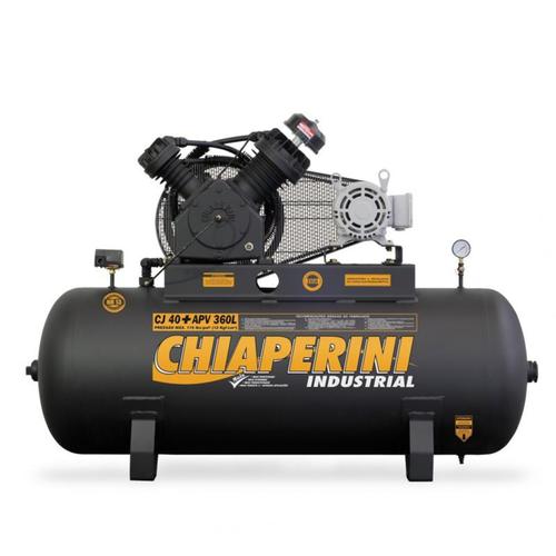 Compressor de ar 40 ps 360 litros 10 hp 175 lbs trifsico - CJ 40+ APV 360L