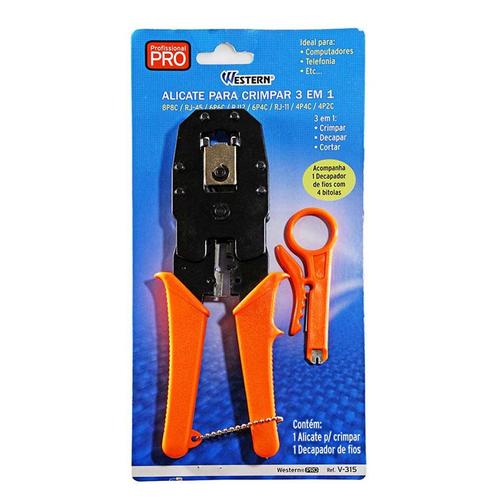 Alicate para crimpar 3 em 1 - V-315