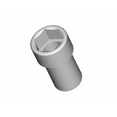 Soquete sextavado de 30 mm com encaixe de 1/2