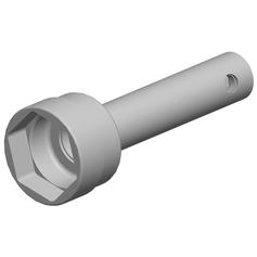 Chave sextavada com encaixe de 3/4