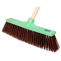 Vassoura tipo gari reforçada cepa plastica 40 cm