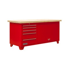 Bancada fechada com 5 gavetas e 1 porta retr�til - RLL-217A