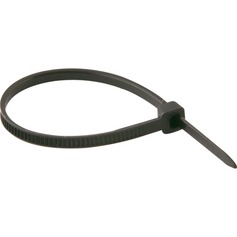 Abraçadeira de nylon preta 2,5 x 100 mm com 1.000 peças Abraçadeira de nylon preta 2,5 x 100 mm com 1.000 peças