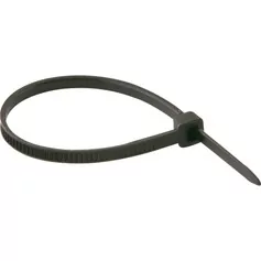 Abraçadeira de nylon preta 2,5 x 100 mm com 1.000 peças