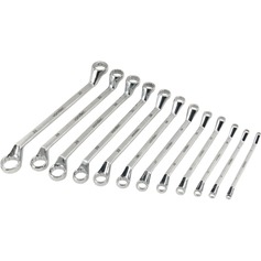 Jogo de chave estrela 6 a 32 mm ao cromo vandio 12 peas