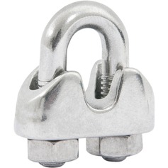 Clips para cabo em a�o inox 1/2