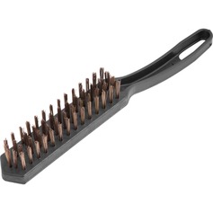 Escova manual com cerdas de a�o 3 fileiras com cabo