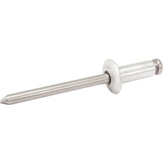 Rebite de repuxo em alumínio 3,2 x 10 mm com 100 peças Rebite de repuxo em alumínio 3,2 x 10 mm com 100 peças